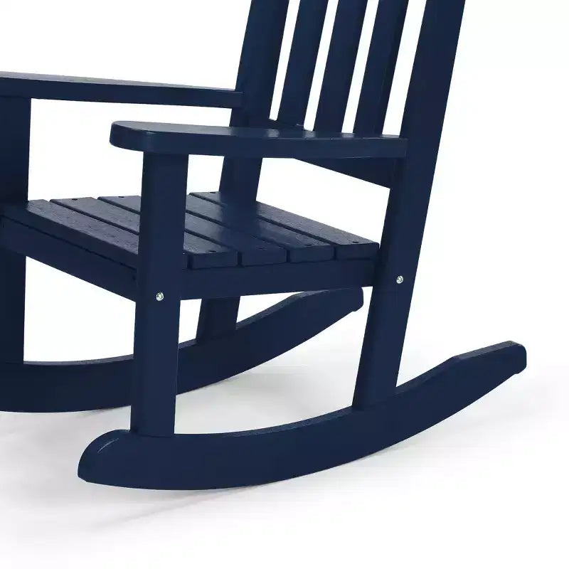 WestinTrends Malibu Outdoor HDPE Plastic Preschool Toddler Rocking Chairs (Set of 2)