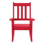 WestinTrends Malibu Outdoor HDPE Plastic Preschool Toddler Rocking Chairs (Set of 2)