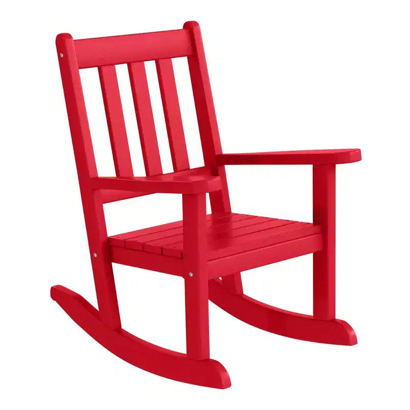 WestinTrends Malibu Outdoor HDPE Plastic Preschool Toddler Rocking Chairs (Set of 2)
