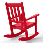 WestinTrends Malibu Outdoor HDPE Plastic Preschool Toddler Rocking Chairs (Set of 2)