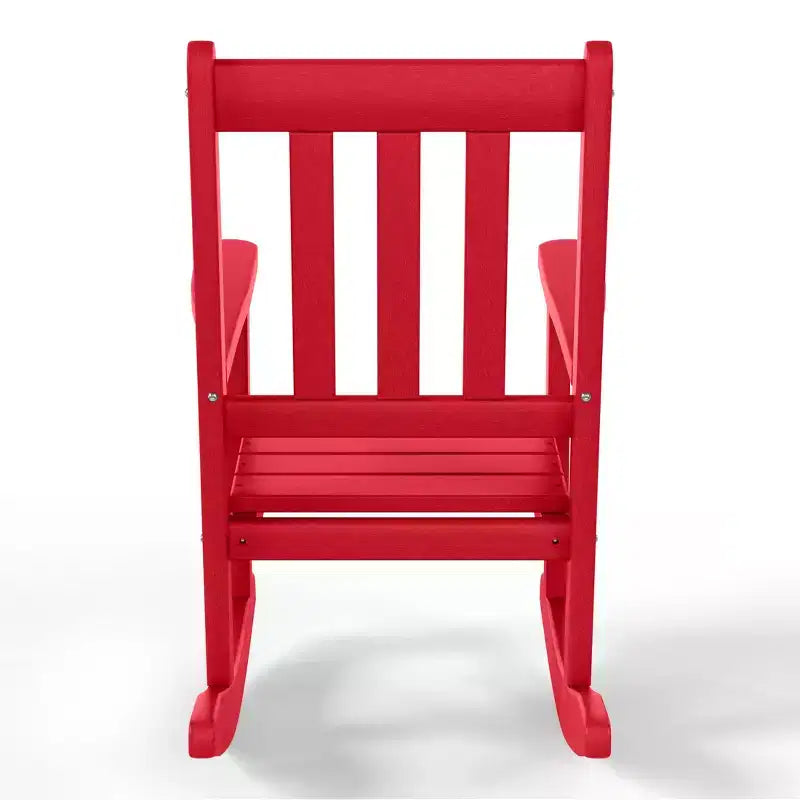 WestinTrends Malibu Outdoor HDPE Plastic Preschool Toddler Rocking Chairs (Set of 2)
