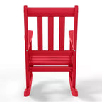 WestinTrends Malibu Outdoor HDPE Plastic Preschool Toddler Rocking Chairs (Set of 2)