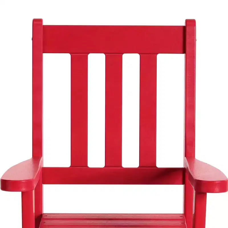 WestinTrends Malibu Outdoor HDPE Plastic Preschool Toddler Rocking Chairs (Set of 2)