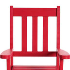 WestinTrends Malibu Outdoor HDPE Plastic Preschool Toddler Rocking Chairs (Set of 2)