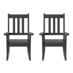 WestinTrends Malibu Outdoor HDPE Plastic Preschool Toddler Rocking Chairs (Set of 2)