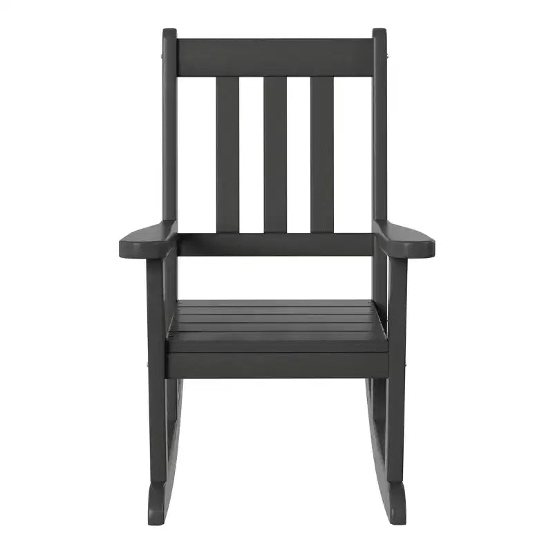 WestinTrends Malibu Outdoor HDPE Plastic Preschool Toddler Rocking Chairs (Set of 2)
