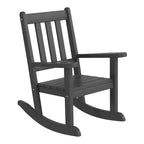 WestinTrends Malibu Outdoor HDPE Plastic Preschool Toddler Rocking Chairs (Set of 2)