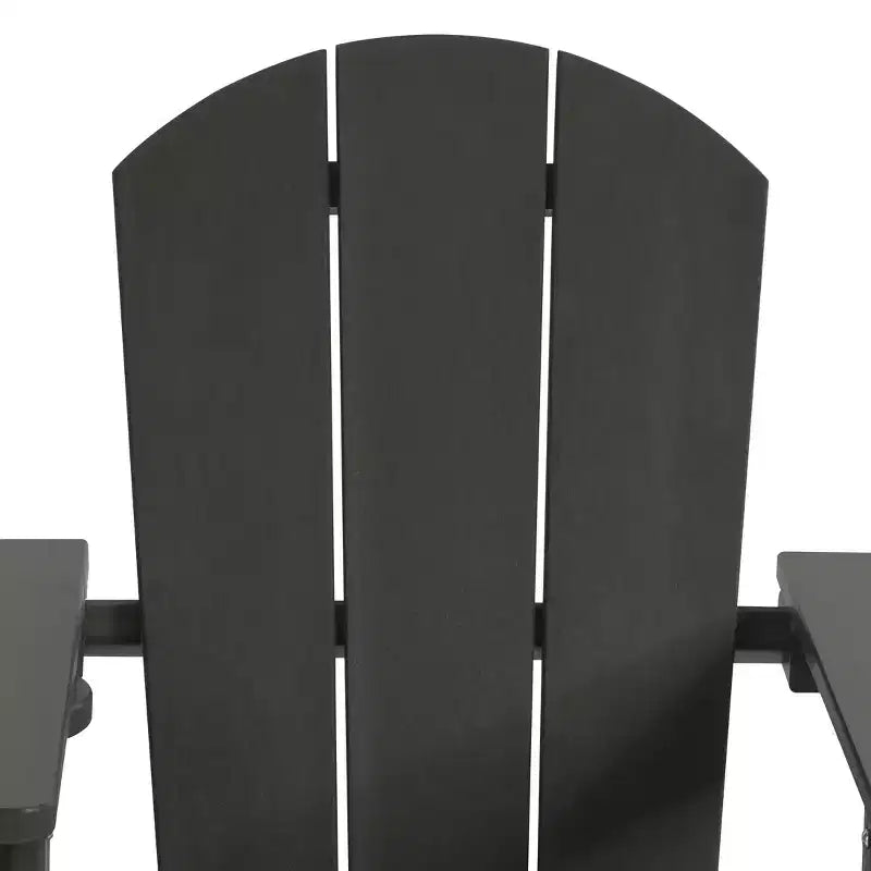 WestinTrends Malibu Kids Outdoor HDPE Plastic Adirondack Patio Chairs with Cup Holders (Set of 2)