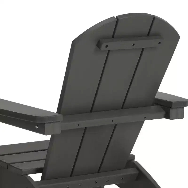 WestinTrends Malibu Kids Outdoor HDPE Plastic Adirondack Patio Chairs with Cup Holders (Set of 2)