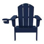 WestinTrends Malibu Kids Outdoor HDPE Plastic Adirondack Patio Chairs with Cup Holders (Set of 2)