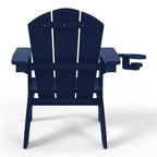 WestinTrends Malibu Kids Outdoor HDPE Plastic Adirondack Patio Chairs with Cup Holders (Set of 2)
