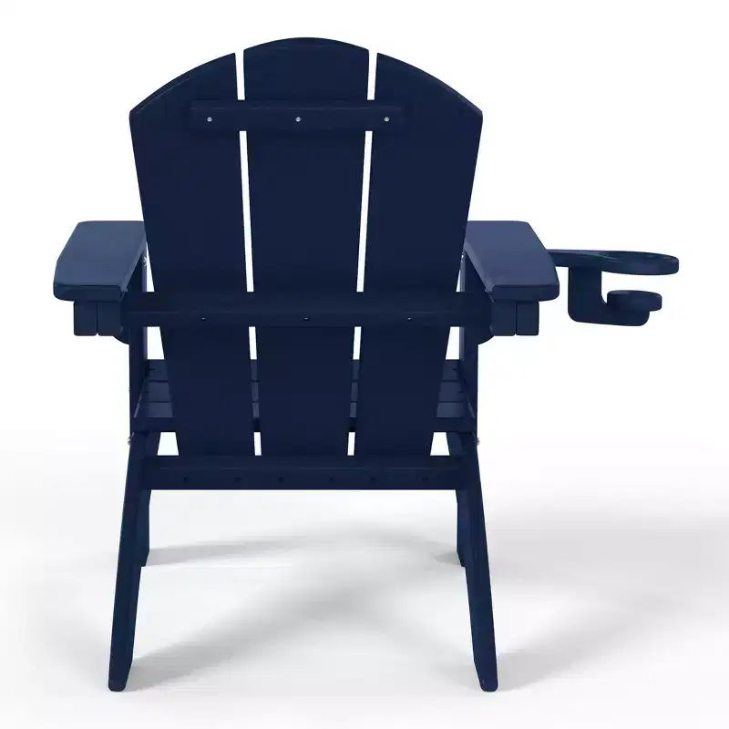 WestinTrends Malibu Kids Outdoor HDPE Plastic Adirondack Patio Chairs with Cup Holders (Set of 2)