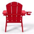 WestinTrends Malibu Kids Outdoor HDPE Plastic Adirondack Patio Chairs with Cup Holders (Set of 2)