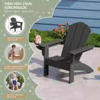 WestinTrends Malibu Kids Outdoor HDPE Plastic Adirondack Patio Chairs with Cup Holders (Set of 2)