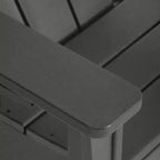 WestinTrends Ashore Sedie da patio moderne Adirondack per bambini in plastica HDPE da esterno con portabicchieri (set da 2)