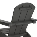 WestinTrends Malibu Set di 3 Sedie Adirondack per Bambini in HDPE con Tavolino Laterale Quadrato e Portabicchieri