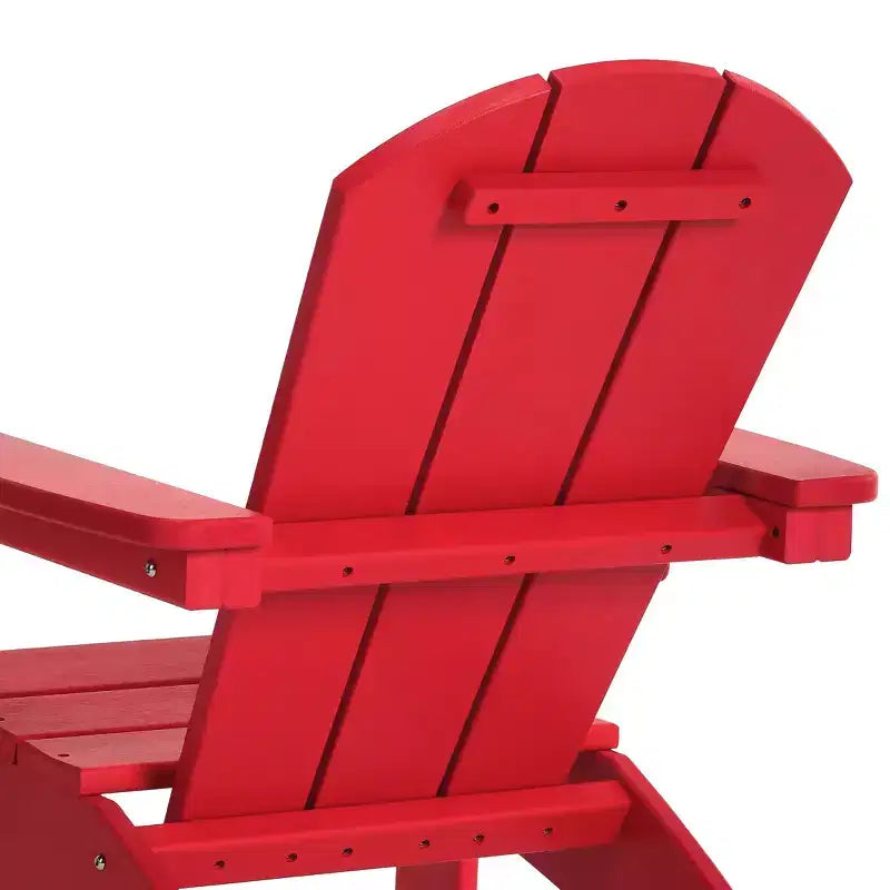 WestinTrends Malibu Set di 3 Sedie Adirondack per Bambini in HDPE con Tavolino Laterale Quadrato e Portabicchieri