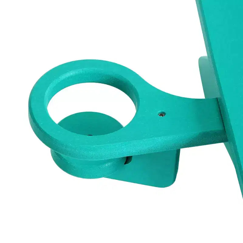 WestinTrends Malibu Set di 3 Sedie Adirondack per Bambini in HDPE con Tavolino Laterale Quadrato e Portabicchieri