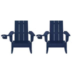 WestinTrends Ashore Sedie a dondolo moderne per bambini in plastica HDPE da esterno (set da 2)