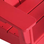 WestinTrends Ashore Sedie a dondolo moderne per bambini in plastica HDPE da esterno (set da 2)