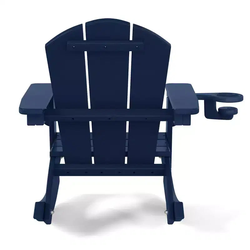 WestinTrends Malibu Outdoor HDPE Plastic Preschool Toddler Classic Adirondack Rocking Chairs (Set of 2)