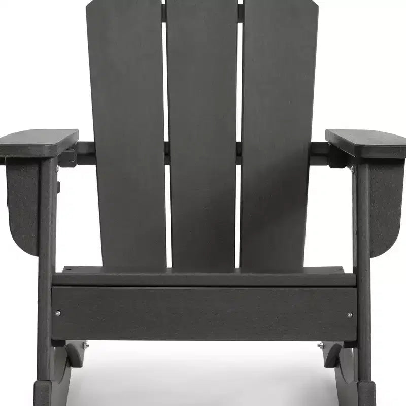 WestinTrends Malibu Outdoor HDPE Plastic Preschool Toddler Classic Adirondack Rocking Chairs (Set of 2)