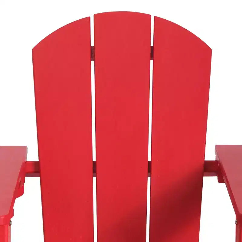 WestinTrends Malibu Outdoor HDPE Plastic Preschool Toddler Classic Adirondack Rocking Chairs (Set of 2)