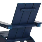 Set di sedie Adirondack moderne WestinTrends Ashore a 3 pezzi per bambini in HDPE con tavolino quadrato e portabicchieri