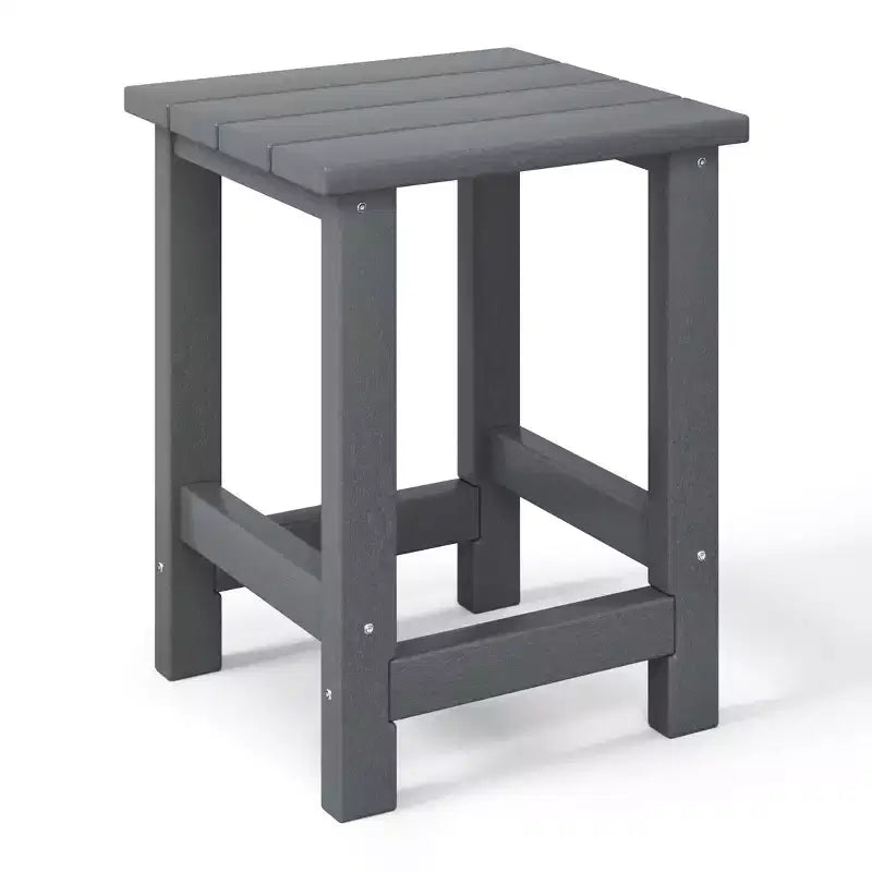 Set di sedie Adirondack moderne WestinTrends Ashore a 3 pezzi per bambini in HDPE con tavolino quadrato e portabicchieri