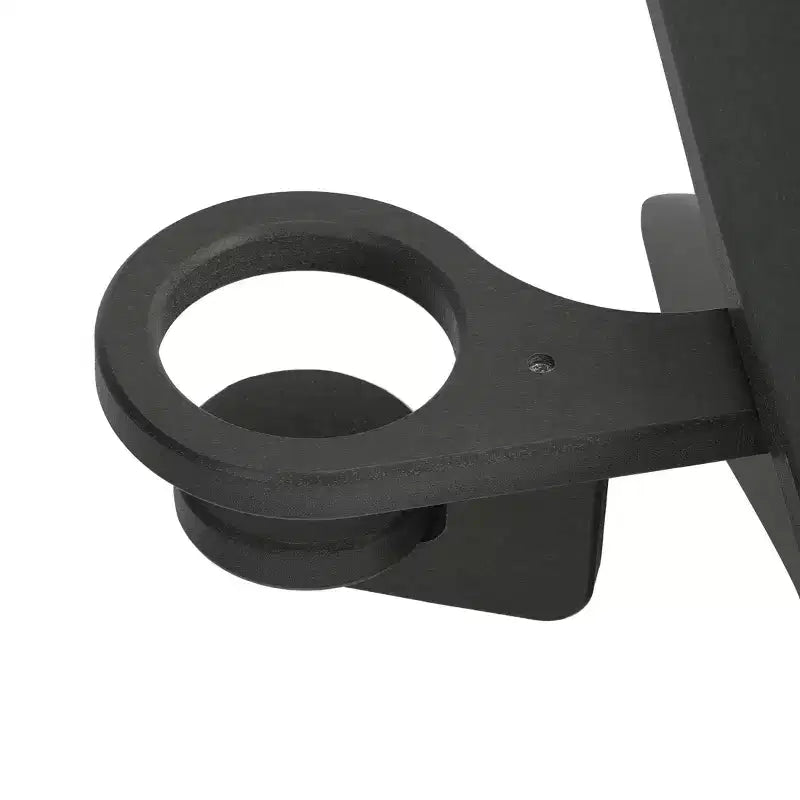 Set di sedie Adirondack moderne WestinTrends Ashore a 3 pezzi per bambini in HDPE con tavolino quadrato e portabicchieri