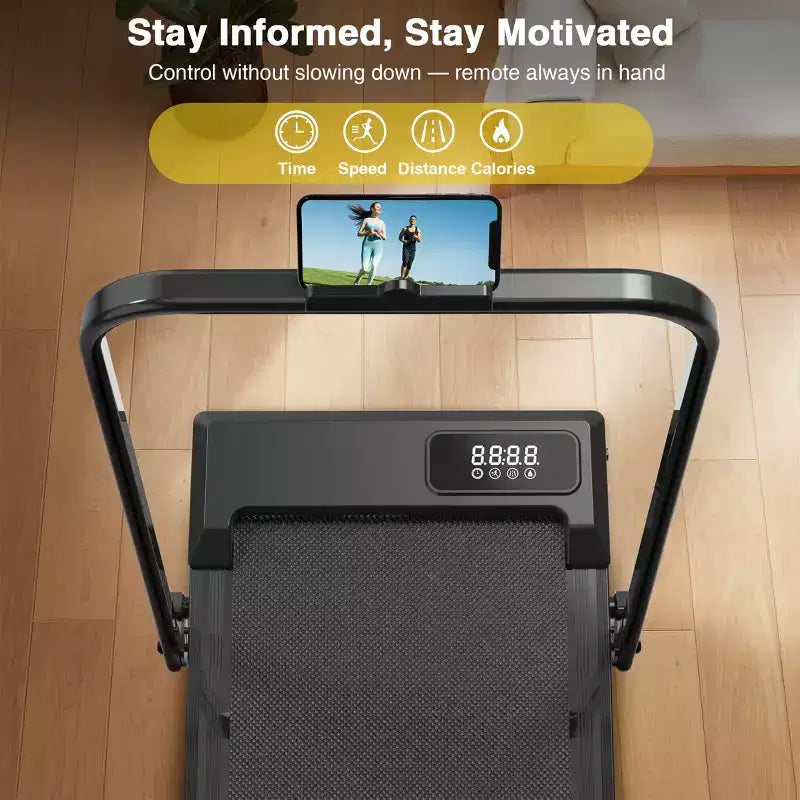 Tapis roulant Redliro 2 in 1 con inclinazione, tapis roulant sotto la scrivania con display a LED e APP per l'home office