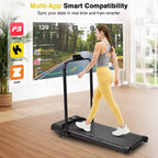 Tapis roulant Redliro 2 in 1 con inclinazione, tapis roulant sotto la scrivania con display a LED e APP per l'home office