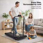 Tapis roulant Redliro 2 in 1 con inclinazione, tapis roulant sotto la scrivania con display a LED e APP per l'home office