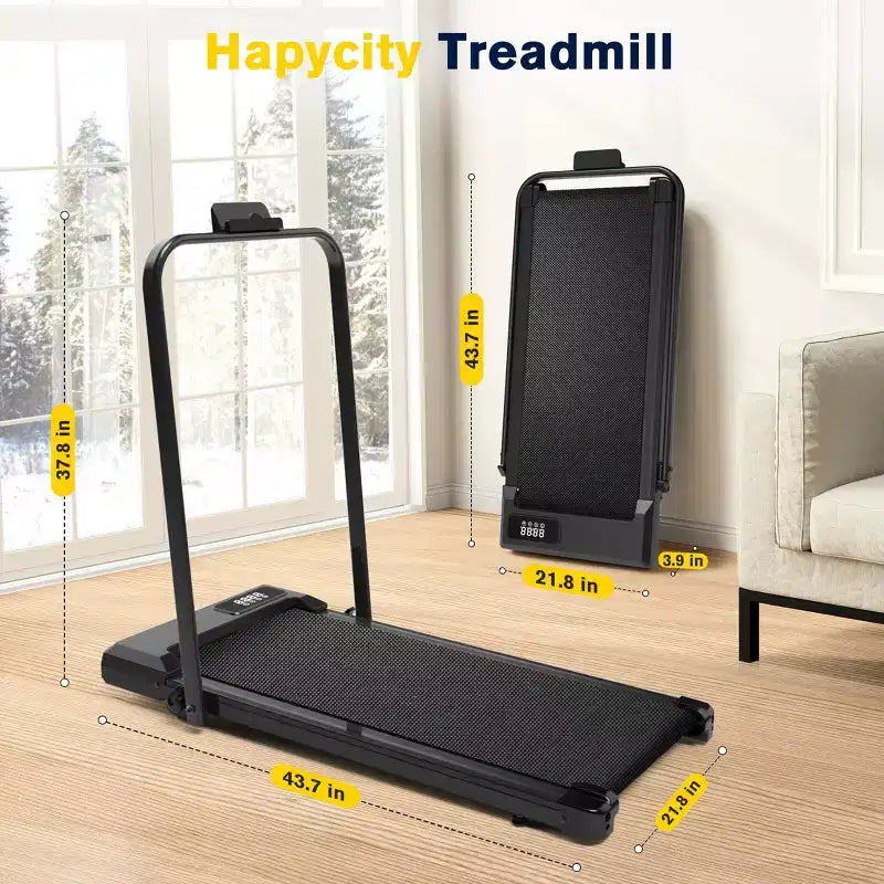 Tapis roulant Redliro 2 in 1 con inclinazione, tapis roulant sotto la scrivania con display a LED e APP per l'home office