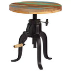 Side Table Varies Solid reclaimed wood, powder-coated cast iron