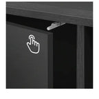 Modern TV Stand With Charging Station & LED Lights For 55/60/65 Inch TV Entertainment Center Media Console Living Room