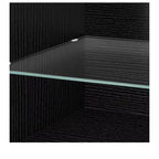 Modern TV Stand With Charging Station & LED Lights For 55/60/65 Inch TV Entertainment Center Media Console Living Room