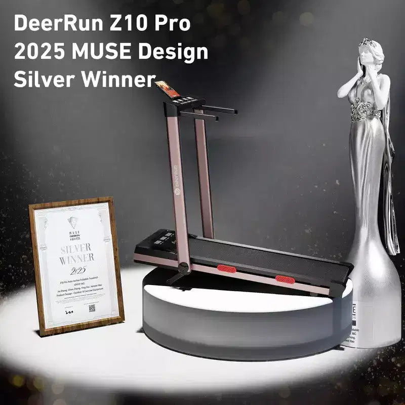 Tapis Roulant Pieghevole DeerRun Z10 Pro Muse Tipo 2 in 1 con Telecomando, Inclinazione Automatica 12%