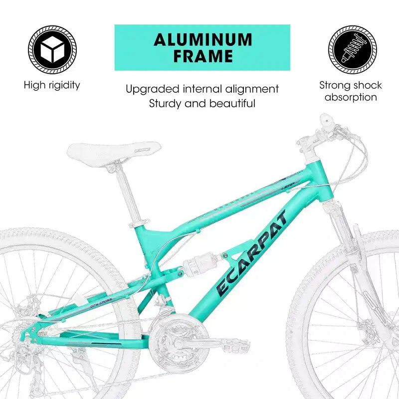 Whisen 26 Inch Steel Frame Shock Fork Plus Shock Absorber 21-speed Unisex Mountain Bike