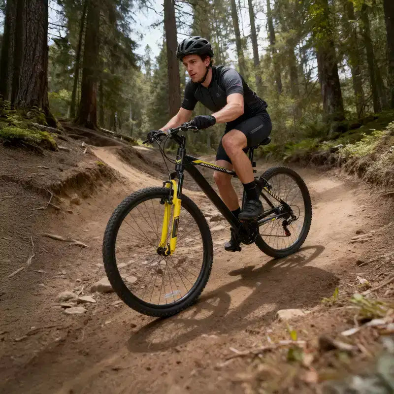 Hykolity 29 pollici Mountain Bike 29r MTB Bicicletta Sportiva Bici Grande Full Suspension Leggera Ciclismo All'aperto per Adulti Uomo Donna Grigio Neutro