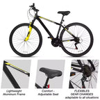 Hykolity 29 pollici Mountain Bike 29r MTB Bicicletta Sportiva Bici Grande Full Suspension Leggera Ciclismo All'aperto per Adulti Uomo Donna Grigio Neutro