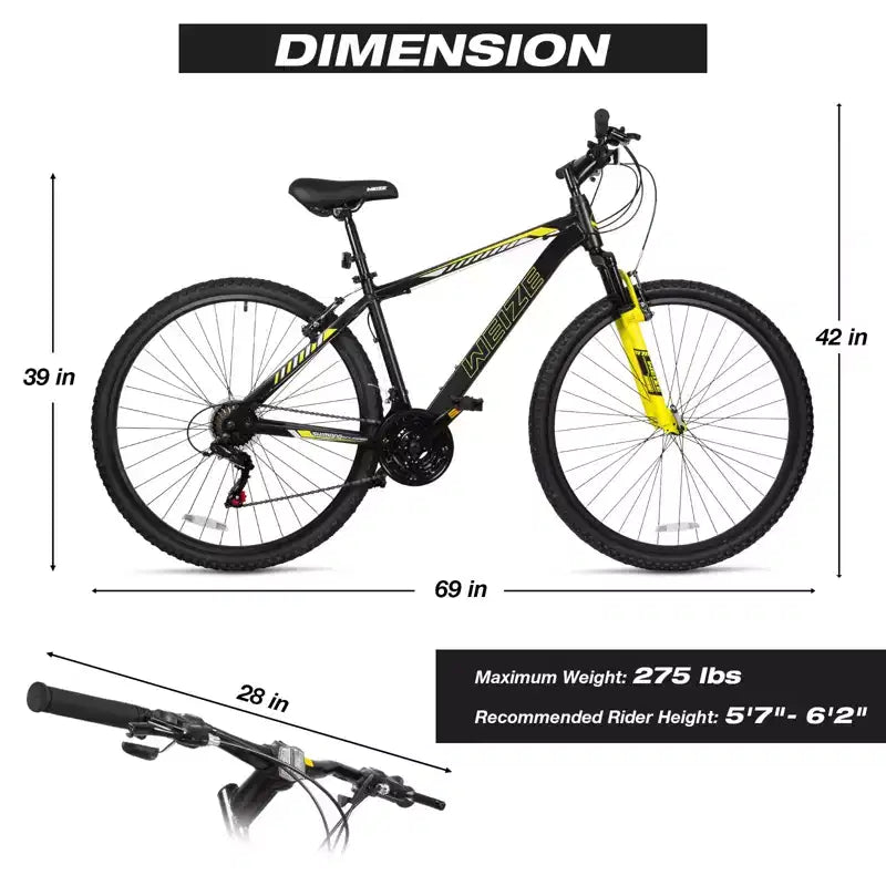 Hykolity 29 pollici Mountain Bike 29r MTB Bicicletta Sportiva Bici Grande Full Suspension Leggera Ciclismo All'aperto per Adulti Uomo Donna Grigio Neutro