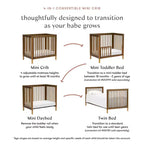 Babyletto Gelato 4-in-1 Convertible Mini Crib