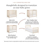 Babyletto Gelato 4-in-1 Convertible Mini Crib