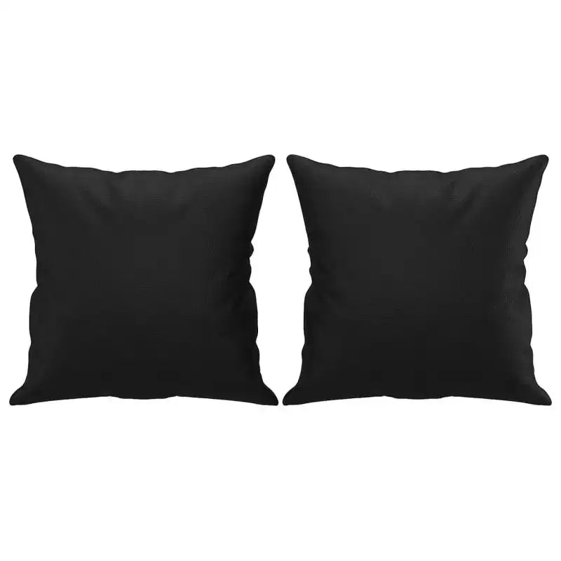 2-seater Sofa Black 75% Polyvinylchloride, 20% Polyester, 5% Cotton