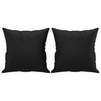 2-seater Sofa Black 75% Polyvinylchloride, 20% Polyester, 5% Cotton
