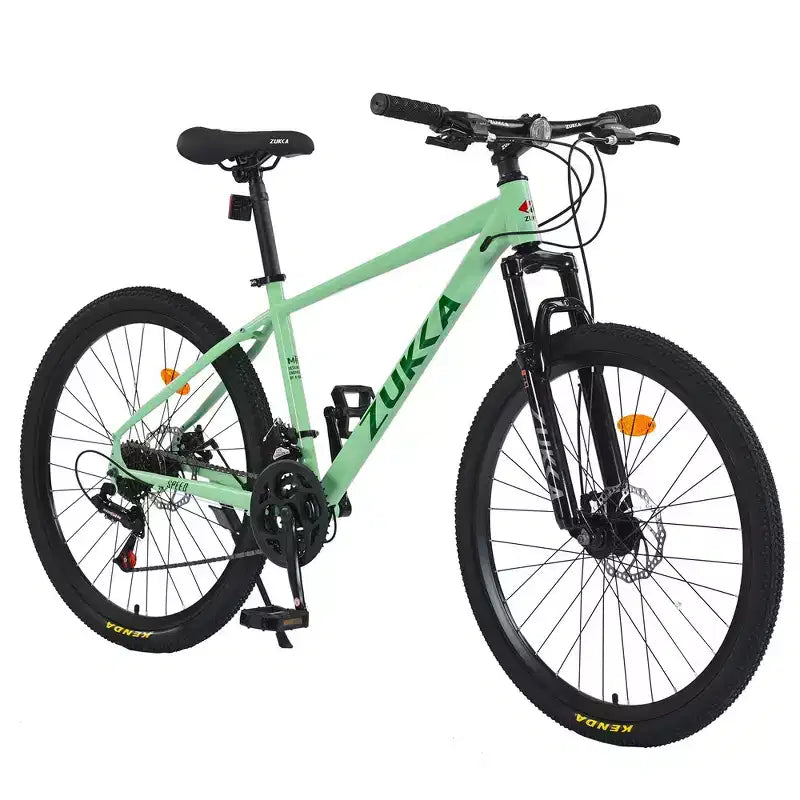 Mountain Bike Whisen 26 con sospensioni, cambio posteriore a 8 velocità, forcella, pneumatici KENDA, doppi freni a disco