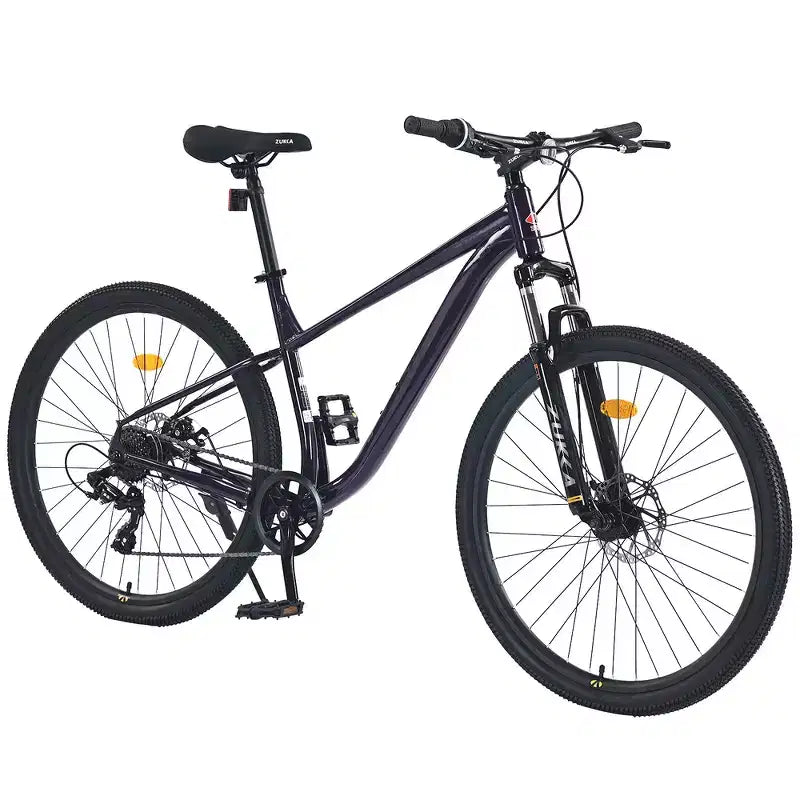 Mountain bike Whisen 27.5 con cambio posteriore a 8 velocità, sospensione anteriore, telaio in acciaio