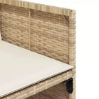 vidaXL Sedie da giardino con cuscini Mobili da esterno 4 pz Rattan sintetico beige