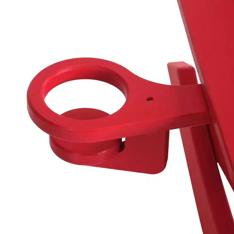 WestinTrends Ashore Set da 3 Pezzi di Sedia a Dondolo Moderna per Bambini con Portabicchieri e Tavolino Laterale Quadrato